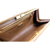 Prada Pochette Pelle Saffiano Marrone
