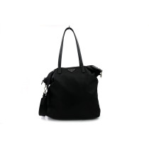 Prada Shopper Tela Vela Nera
