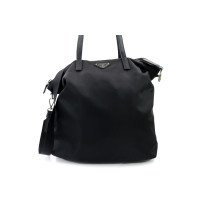 Prada Shopper Tela Vela Nera