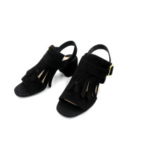 Prada Sandali Pelle Scamosciata Nera
