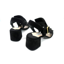 Prada Sandali Pelle Scamosciata Nera