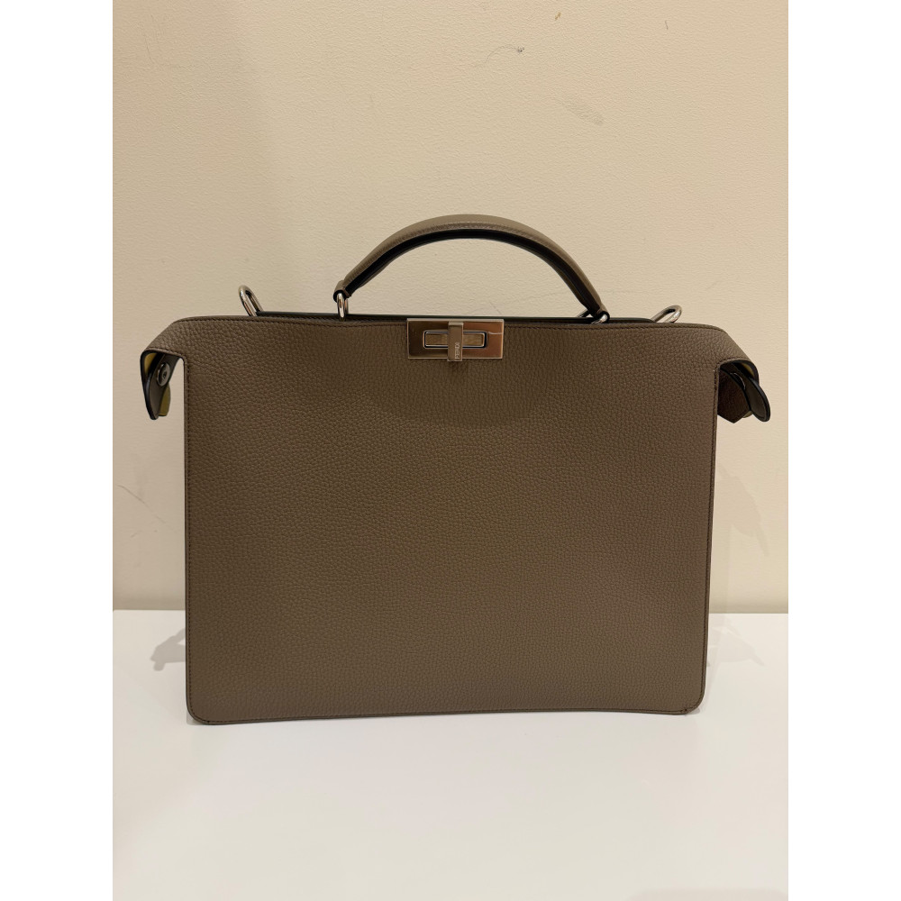 copy of Fendi Peekaboo Brown Textured Leather