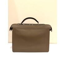 copie de Fendi Peekaboo Cuir Martelé Marron
