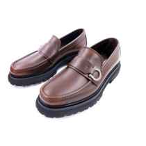 Ferragamo Mocassino Pelle Marrone