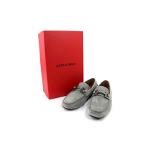 Ferragamo Mocassino Parigi Pelle Scamosciata Grigia