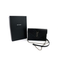 Saint Laurent Pochette Envelope Cassandre Pelle Nera
