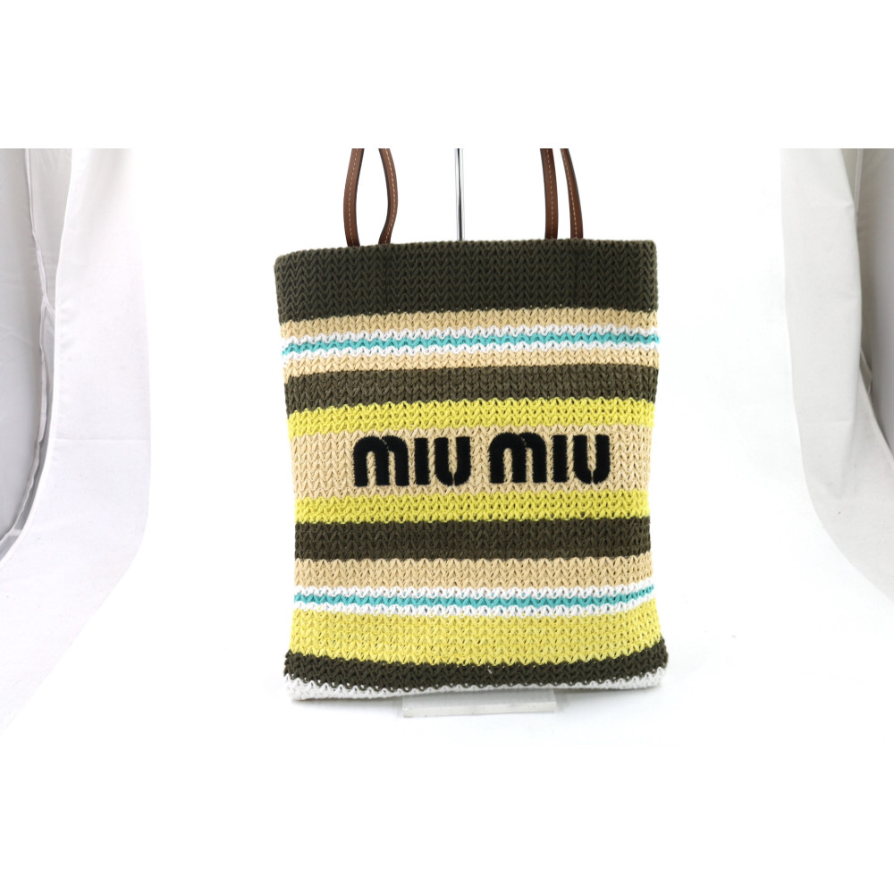 copy of Miu Miu Blue Leather Shopper