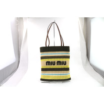 copie de Miu Miu Shopper Cuir Bleu