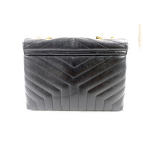 Kopie von Saint Laurent Lou Lou Schwarzes Leder