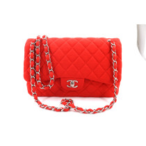 Chanel Jumbo Jersey Rosso