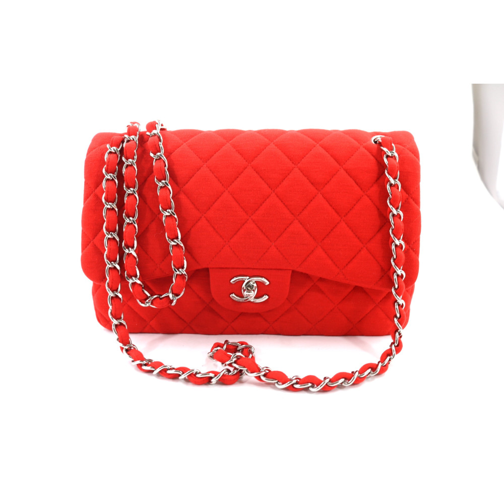 Chanel Jumbo Jersey Rosso