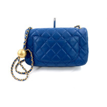 copie de Chanel Rectangular Pelle Blu