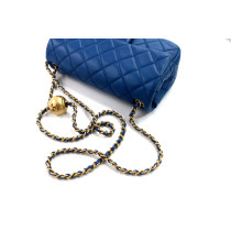 copie de Chanel Rectangular Pelle Blu