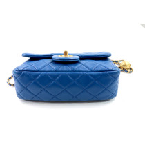 copie de Chanel Rectangular Pelle Blu