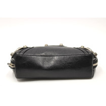 Kopie von Balenciaga Superbusy Schwarzes Leder