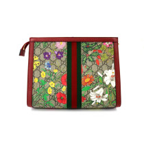 Gucci Pochette Ophidia Flora GG Beige