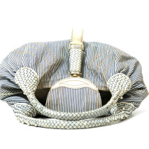 Fendi Spy Tessuto Riagato Bianco e Blu