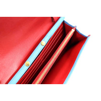 Miu Miu Pochette Pelle Blu