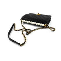 Chanel Tracollina Pelle Nera