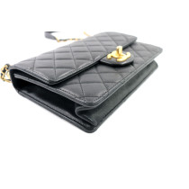 Chanel Tracollina Pelle Nera
