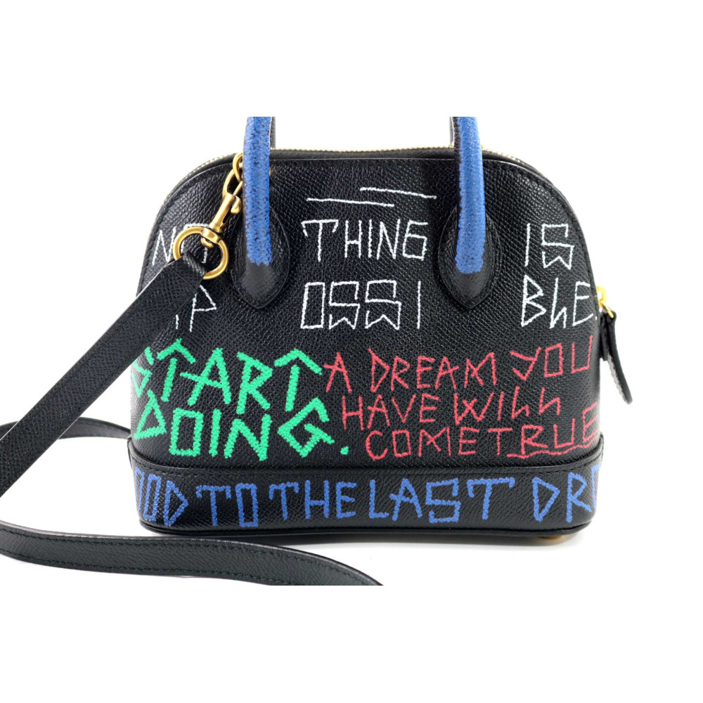 Balenciaga Ville Graffiti Pelle Nera