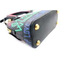 Balenciaga Ville Graffiti Pelle Nera