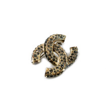 Chanel Spilla Metallo Argento