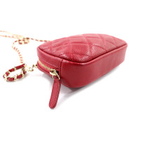Chanel Tracollina Pelle Rossa