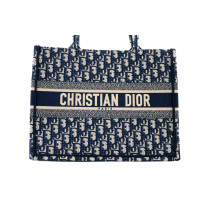 Dior Book Tote Tela Oblique Blu