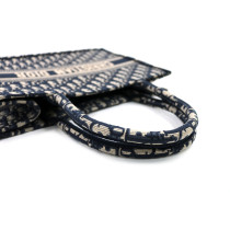 Dior Book Tote Tela Oblique Blu