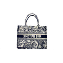 Dior Book Tote Tela Blu