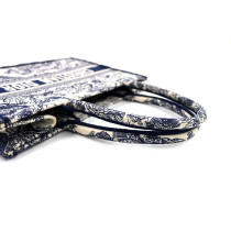 Dior Book Tote Tela Blu