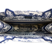 Dior Book Tote Tela Blu