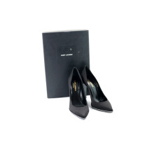Saint Laurent Decollete Seta Nera