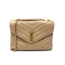 Saint Laurent Loulou Medium Beige