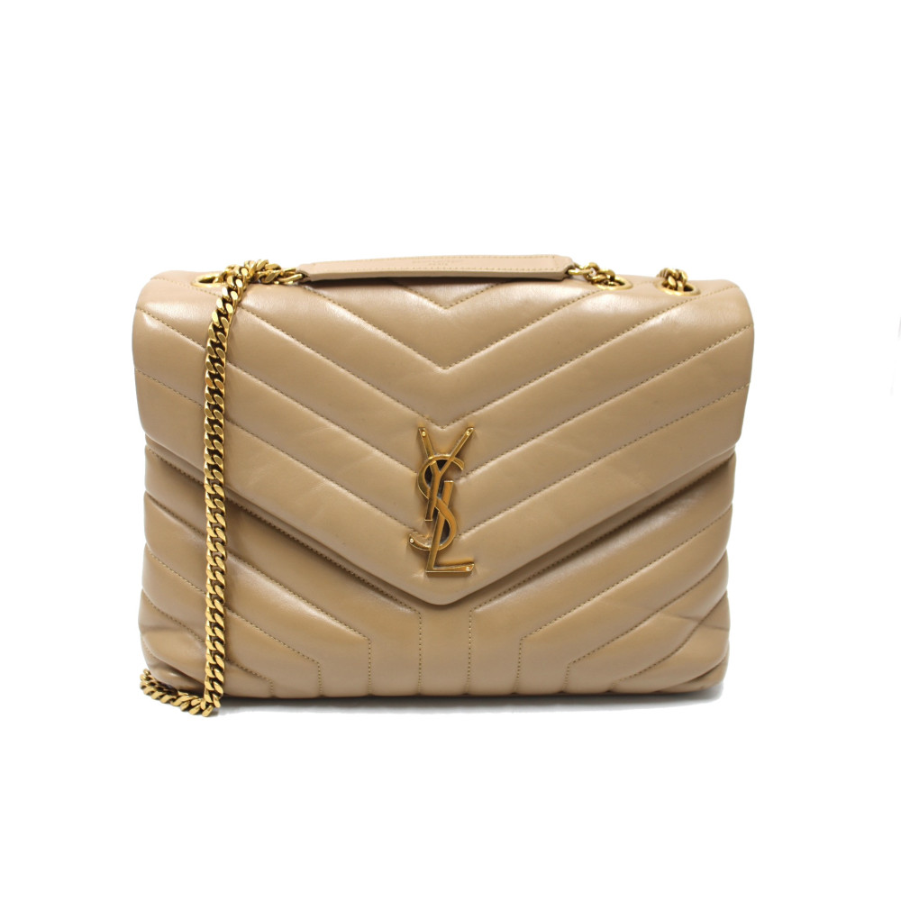 Saint Laurent Loulou Medium Beige