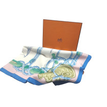 Hermes Foulard "Tribord" Seta Azzurra
