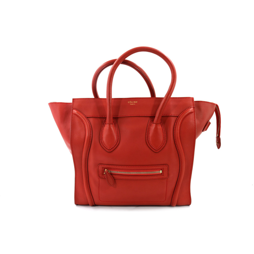 Celine Luggage Grande Pelle Rossa