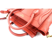 Celine Luggage Pelle Rossa