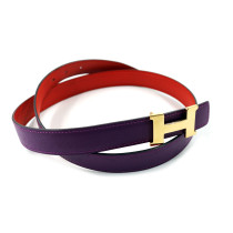 Hermes Cintura Pelle Viola e Rossa
