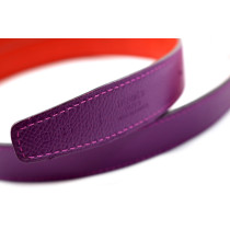 Hermes Cintura Pelle Viola e Rossa