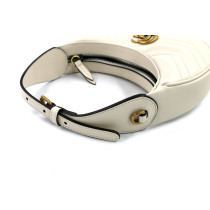 Gucci Marmont Hobo Pelle Bianca
