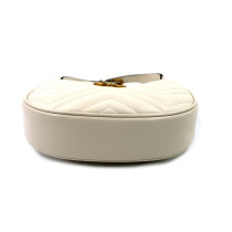 Gucci Marmont Hobo Pelle Bianca