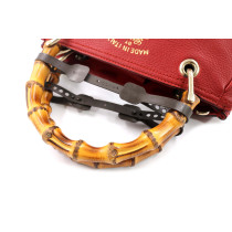 Gucci Bamboo Pelle Rossa