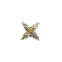 Chanel Spilla Metallo Argento e Oro
