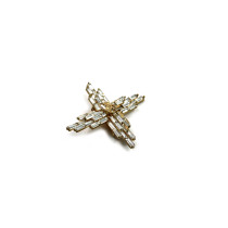 Chanel Spilla Metallo Argento e Oro