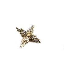 Chanel Spilla Metallo Argento e Oro