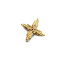 Chanel Spilla Metallo Argento e Oro