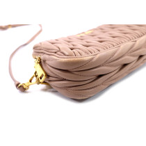 Miu Miu Tracolla Pelle Beige