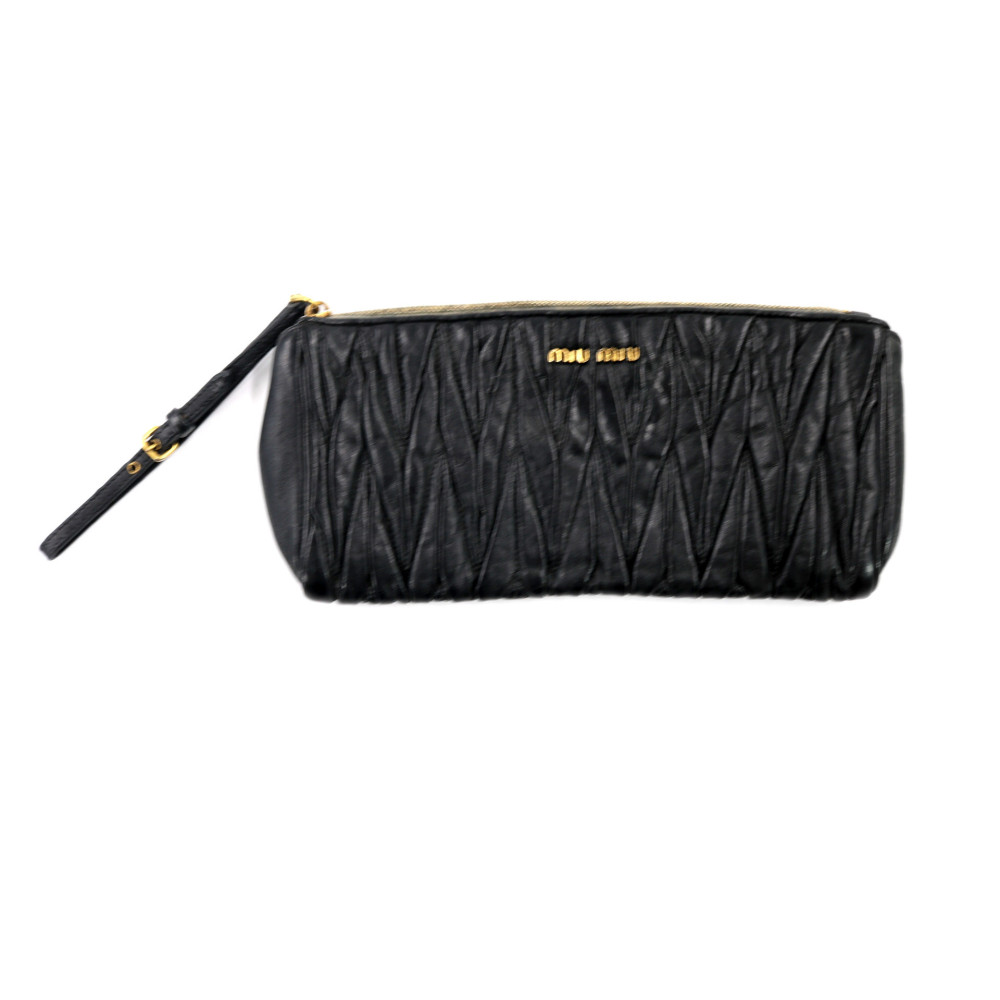 Miu Miu Pochette Pelle Nera